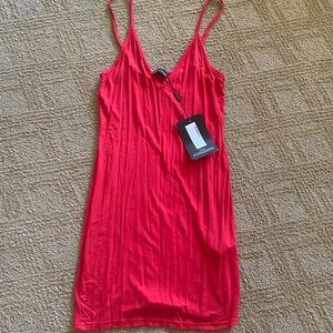 Pretty little thing red body con dress. Never worn